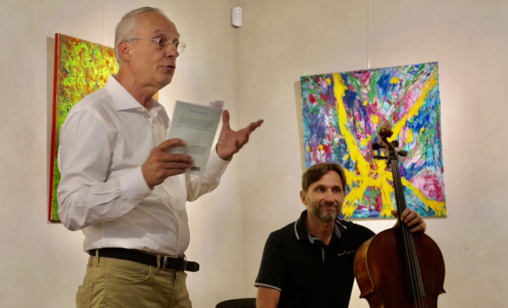 Vernissage de mon dernier recueil et hommage à mon père par ses peintures