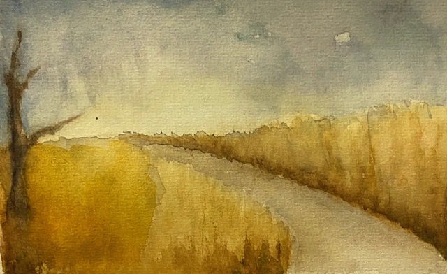 Alter = "Aquarelle lumineuse de Pascale Chervaux — illustration poétique du recueil Impossible Nuit de Blaise Oberson"