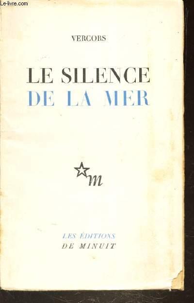 Alt=“ Couverture du roman Le Silence de la mer de Vercors, publié en 1942 aux Éditions de Minuit”